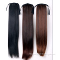 Dark Brown Straight ponytail Wig Hair piece Extension FF37